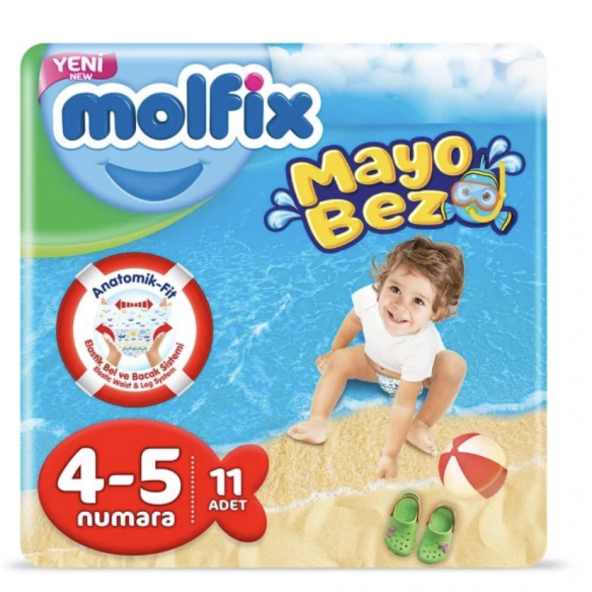 Molfix Mayo Bebek Bezi 4-5 Beden 11 Adet 9-15 Kg