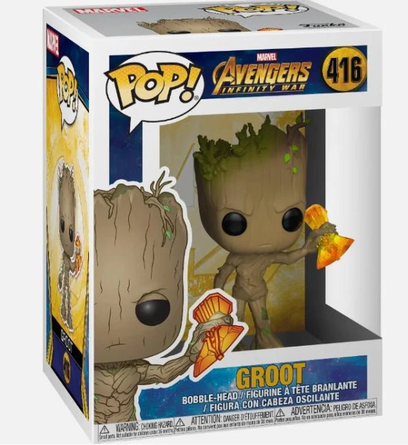 Funko Pop! Marvel Avengers Infinity War Groot (with Stormbreaker) 416