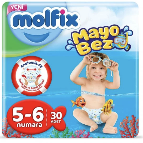 Molfix Mayo Bebek Bezi 5-6 Beden 30 Adet 14+ Kg