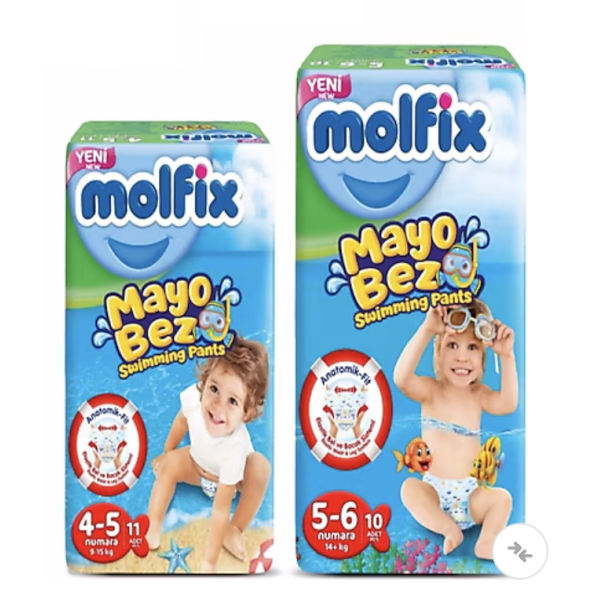 Molfix Ikili Paket Mayo Bebek Bezi 5-6 Beden 10 Adet 14+kg - 4-5 Beden 11 Adet 9-15kg