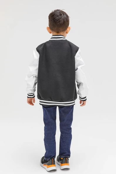 Erkek Çocuk Mevsimlik Kaşe Kolej Mont 51299 - 6