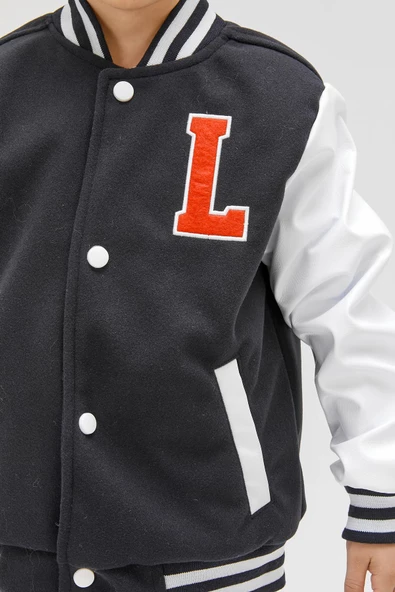 Erkek Çocuk Mevsimlik Kaşe Kolej Mont 51299 - 5