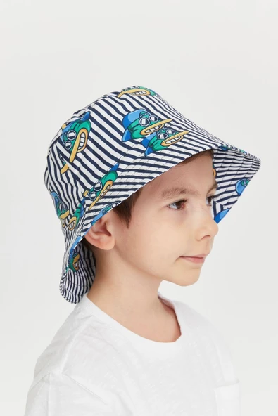Erkek Çocuk Desenli Bucket Şapka 7003 - 7