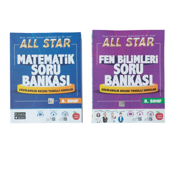 NEWTON YAY. 8.SINIF ALLSTAR SORU BANKASI MATEMATİK + FEN BİLİMLERİ