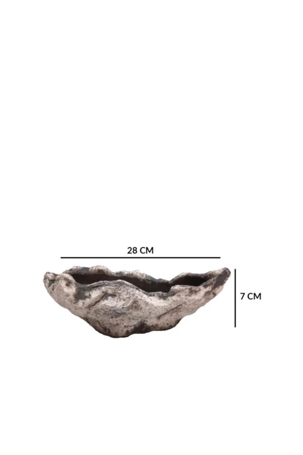 Yerli Dekoratif Kayık Saksı 28x7 Cm ürün görseli