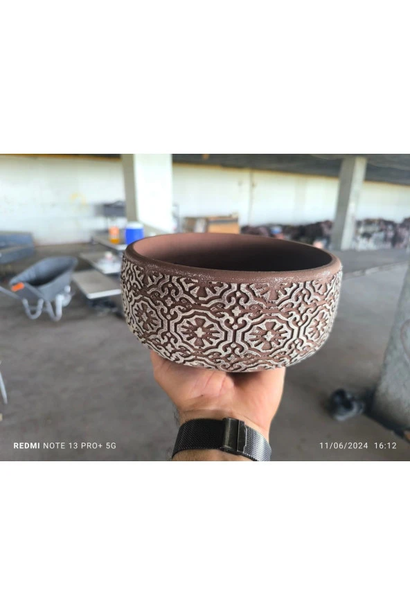 Kare Desen Beton Aranjman, Orkide ve Bonsai Saksısı 08 - 4