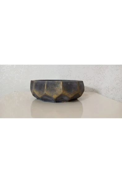 Saf Beton Geometrik Bonsai ve Aranjmana Özel Taş Saksı suya karşı 121 yıl ömürlü 004 - Resim 8