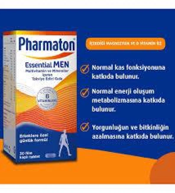 Pharmaton Essential Men 30 Tablet - Resim 2