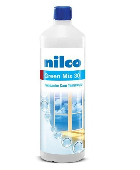 Nilco GREEN MIX 30 1L/1 KG KONSANTRE CAM TEMİZLEYİCİ