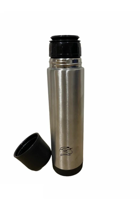 Cooker çelik matara termos  - çelik su çay termosu 500 ml. ckr2001 siyah - 3
