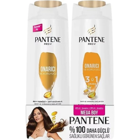 Pantene 600 Ml Onarıcı Şampuan & 350 Ml Saç Kremi