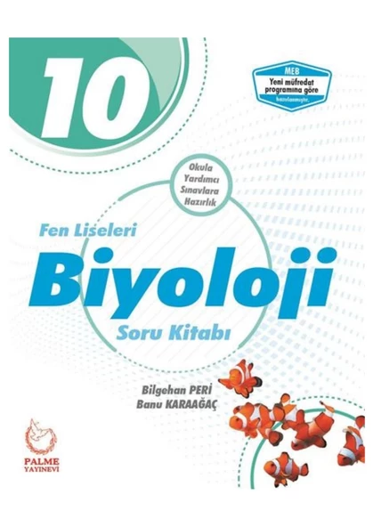 Palme Yayıncılık 10. Sınıf Fen Liseleri Biyoloji Soru Kitabı Yeni