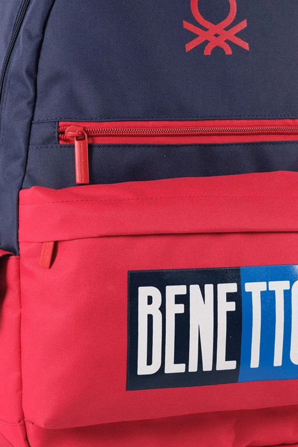 Çocuk Kol Saati Hediyeli Benetton Büyük Kapasiteli Çocuk Okul Çantası B.NT.03789 - 4