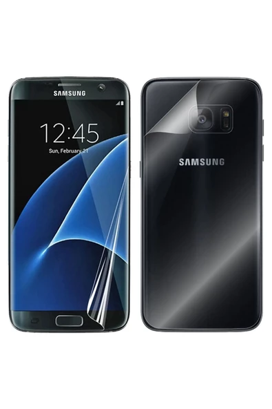 Samsung Galaxy S7 Uyumlu Ön Arka Koruma 360 Full Kaplama (Şeffaf)