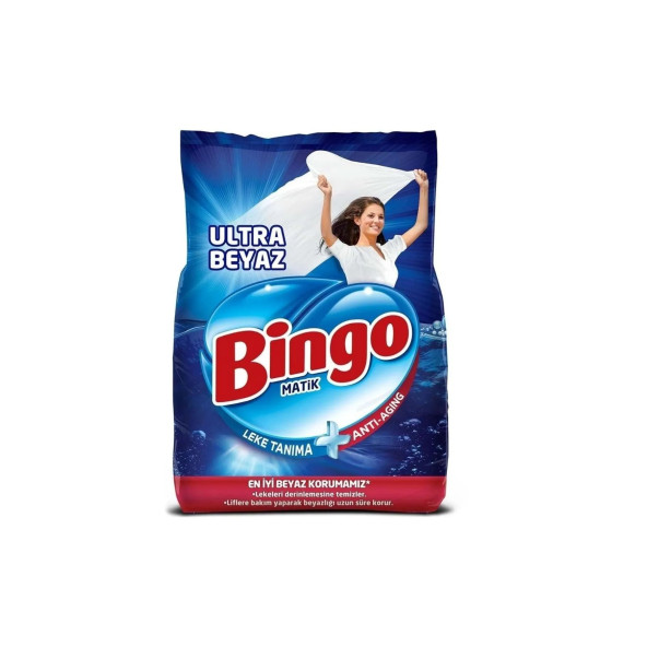 Bingo Matik Toz Çamaşır Deterjanı Ultra Beyaz 4 Kg