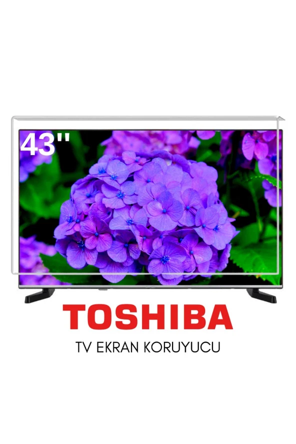 Technozi Toshiba Uyumlu 43" inç 109 Ekran Tv Koruyucu Kırılmaz Paneli