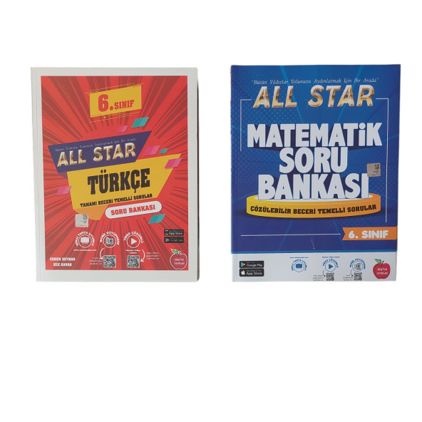 NEWTON YAY. 6.SINIF ALLSTAR SORU BANKASI MATEMATİK + TÜRKÇE