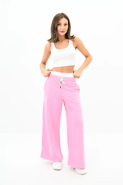 Kadın İspanyol Paça Yüksek Bel Eşofman Altı 6236-24 - 7