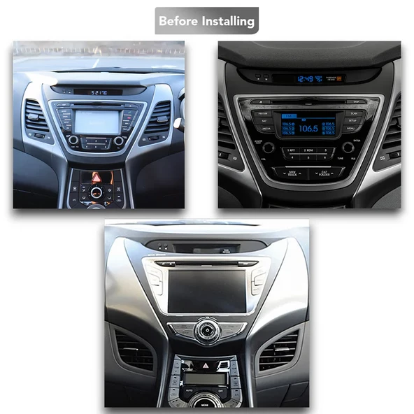 Hyundai Elantra Android Multimedya Sistemi MD/UD (2012-2016) 2 GB Ram 32 GB Hafıza 4 Çekirdek İphone CarPlay Android Auto Navigatör - 2