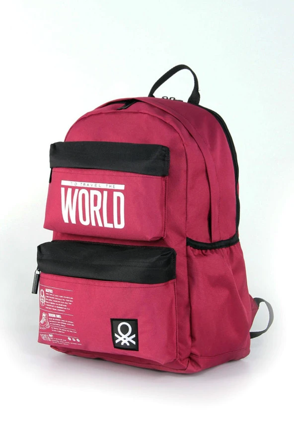 Çocuk Kol Saati Hediyeli Benetton Büyük Kapasiteli Çocuk Okul Çantası B.NT.03833 - 2