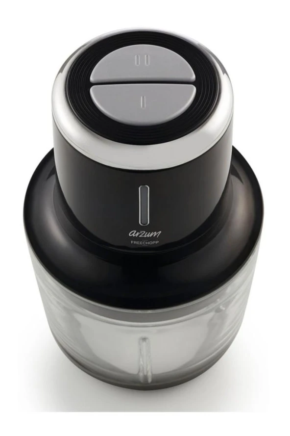 Arzum Ar1128 Freechopp Cam Hazneli Şarjlı Doğrayıcı Siyah - 3