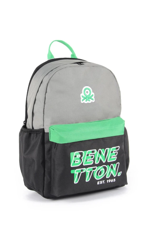 Çocuk Kol Saati Hediyeli Benetton Büyük Kapasiteli Çocuk Okul Çantası B.NT.03841 - 3