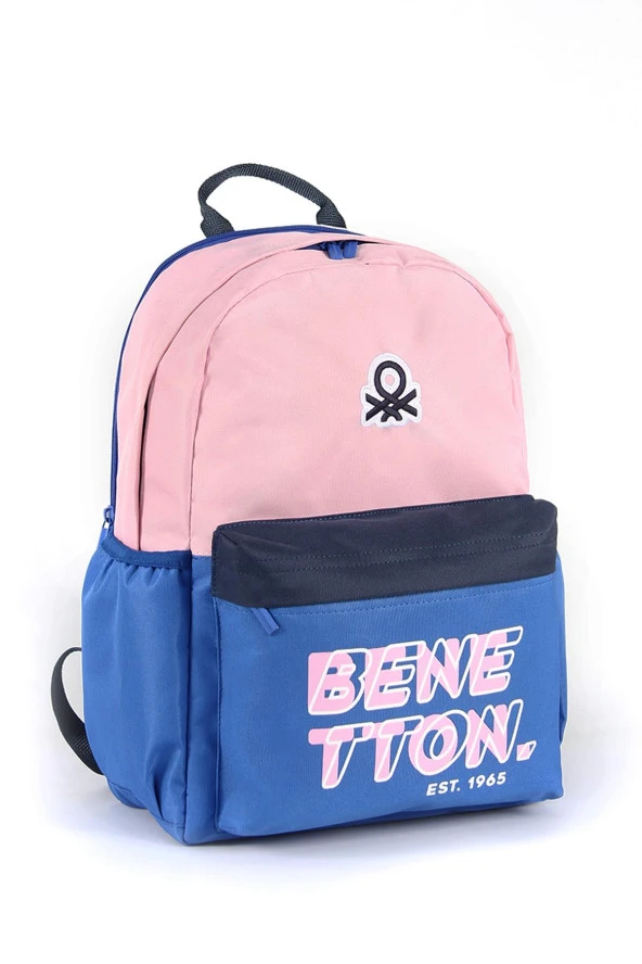 Çocuk Kol Saati Hediyeli Benetton Büyük Kapasiteli Çocuk Okul Çantası B.NT.03844 - 3