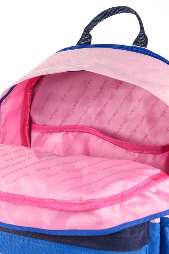 Çocuk Kol Saati Hediyeli Benetton Büyük Kapasiteli Çocuk Okul Çantası B.NT.03844 - 4