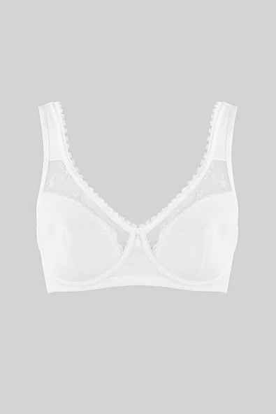 Beyaz Dubleli Mikro Toparlayıcı Sütyen - Resim 3