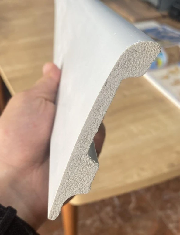 Renkli Duvarlar 10cmx240cm Beyaz İCON PVC Çıta Parke Süpürgelik Kenar Çıtalama Dekoratif Ev Süpürgelik 1 Boy 240cm - 4