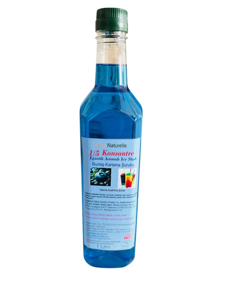 Egzotik Aromalı Buzlaş İce slush Şurubu 1 lt 1 e 5 konsantre