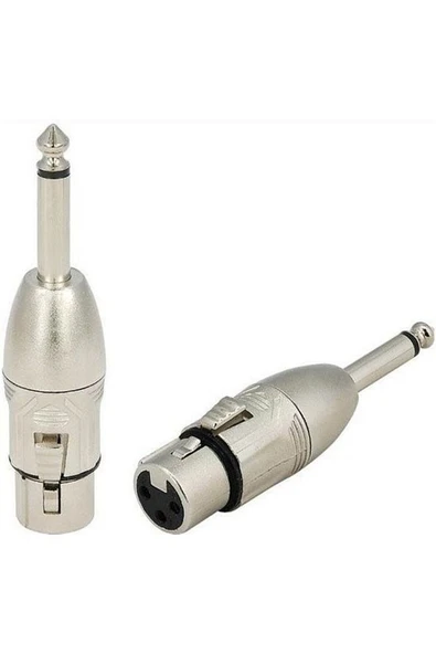 RX-J382 6.3mm Mono Erkek - Xlr 3pin Dişi Çevirici