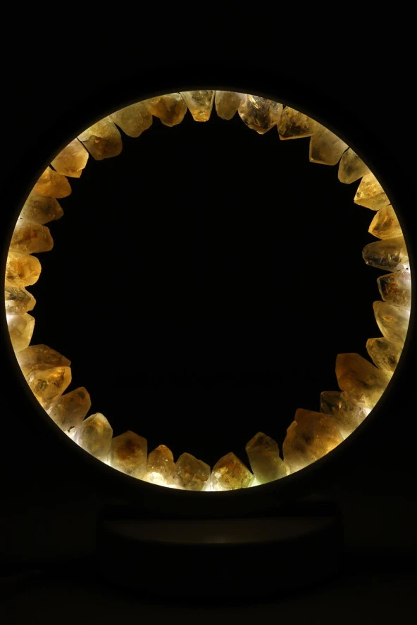 Sitrin Doğal Taş Lamba - 3