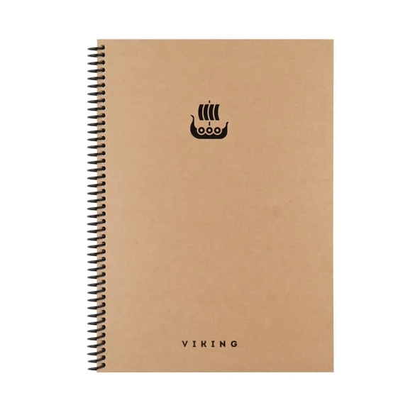 Keskin Color Viking Sert Kapak Spiralli Defter 20x28 cm 100 yp Çizgili - 3