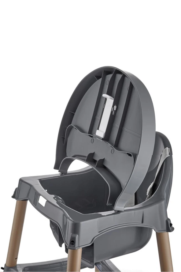 Liabebek Eko Plastik Mama Sandalyesi "Füme" - Resim 3