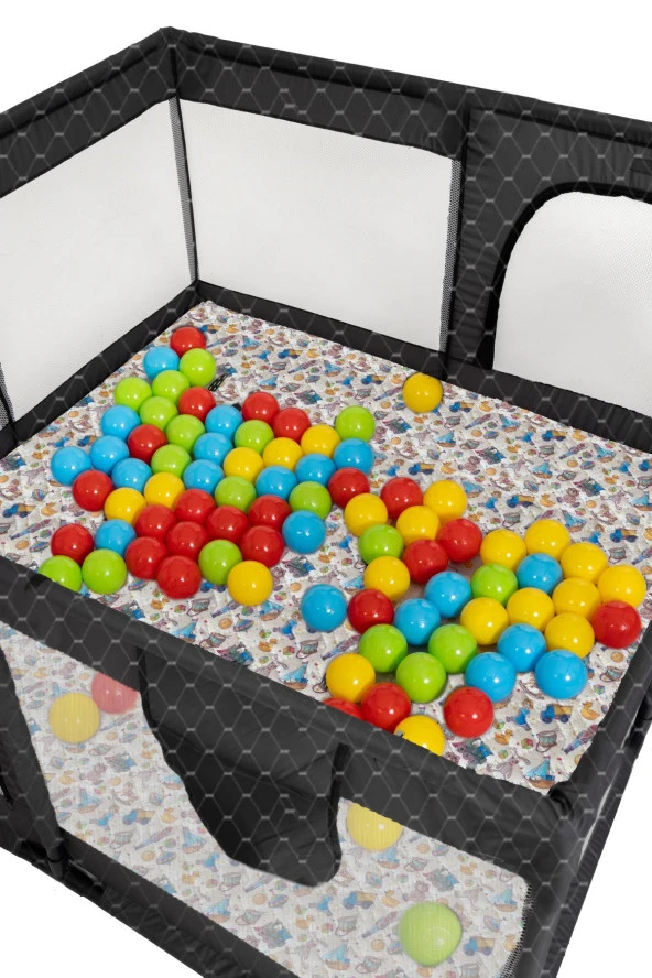 Liabebek Bebek Ve Çocuk Güvenli Oyun Alanı & Oyun Parkı 120X120Cm - Resim 2