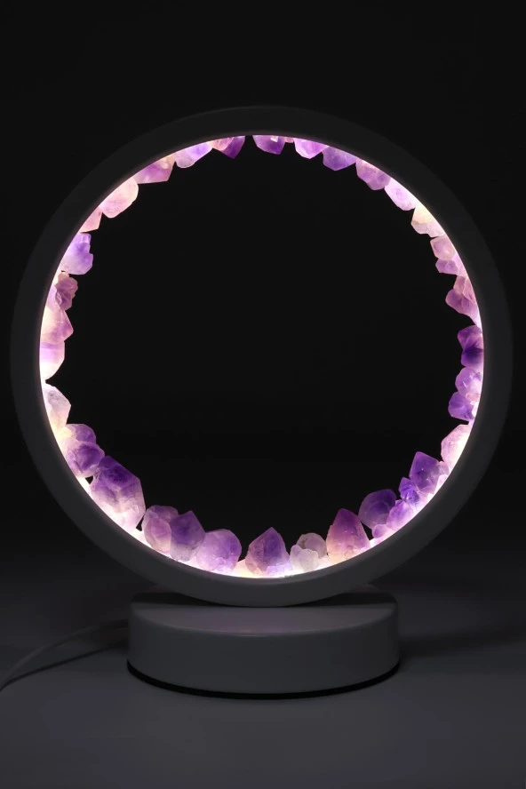 Ametist Doğal Taş Lamba ürün görseli 1