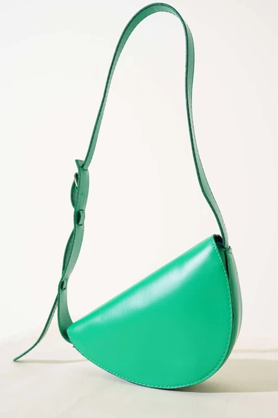 Asimetrik Kol Çantası Yeşil - Resim 2