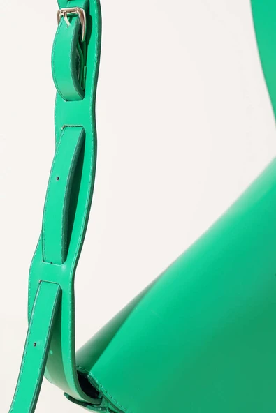 Asimetrik Kol Çantası Yeşil - Resim 3