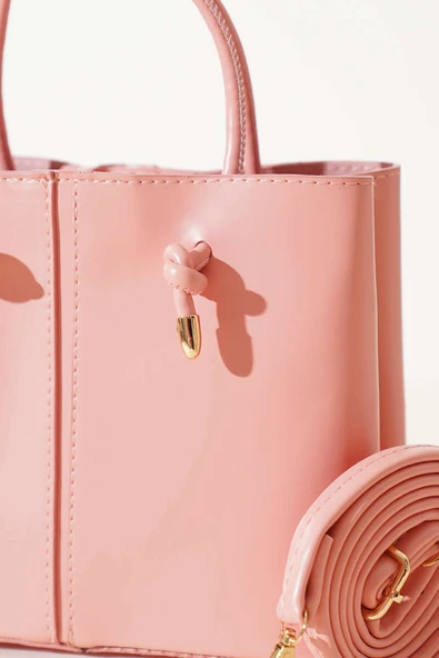 Dikiş Detaylı Kadın El Çantası Yavru Ağzı - Resim 3