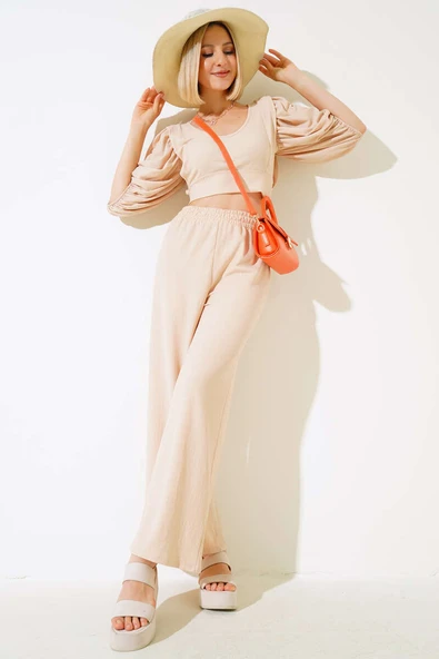 Karpuz Kol İkili Takım Bej ürün görseli 1