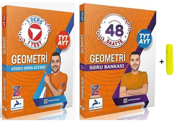 Paraf Yayınları Z Takım TYT AYT Geometri Video Ders Ve Soru Kitabı 2'li