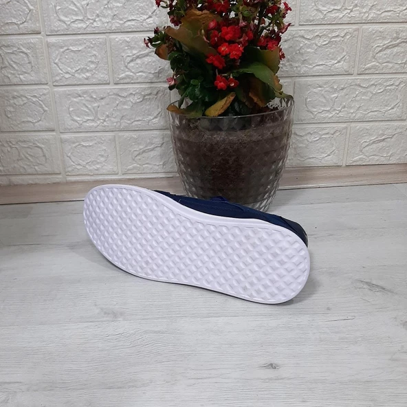 Dakır's 0103 Lacivert mavi Fuspetli Keten Günlük Spor Ayakkabı - 10