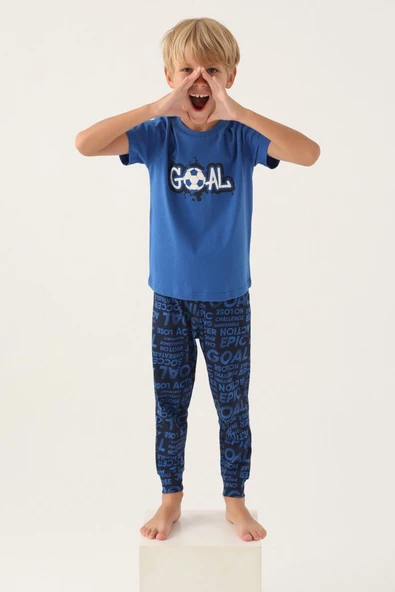 Roly Poly 3344 Garson Goal Erkek Çocuk Pijama Takımı - 7