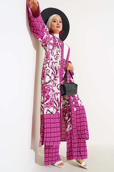 Salaş Kimono Takım Fuşya ürün görseli 1