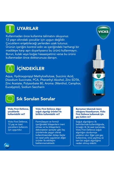 VICKS FIRST DEFENCE NAZ SPREY 15 ML - 2