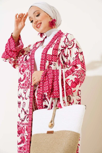 Salaş Kimono Takım Bordo - Resim 2