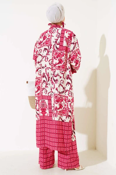 Salaş Kimono Takım Bordo - Resim 3