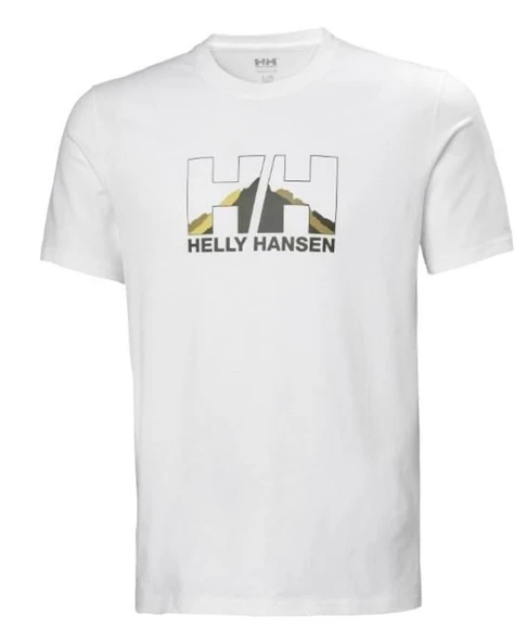 Helly Hansen Nord Graphic Erkek Kısa Kollu Tişört HHA.62978.HHA004 Beyaz ürün görseli 1