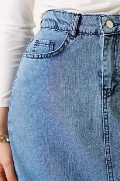 Cepli Kot Etek Kot Mavisi - Resim 4